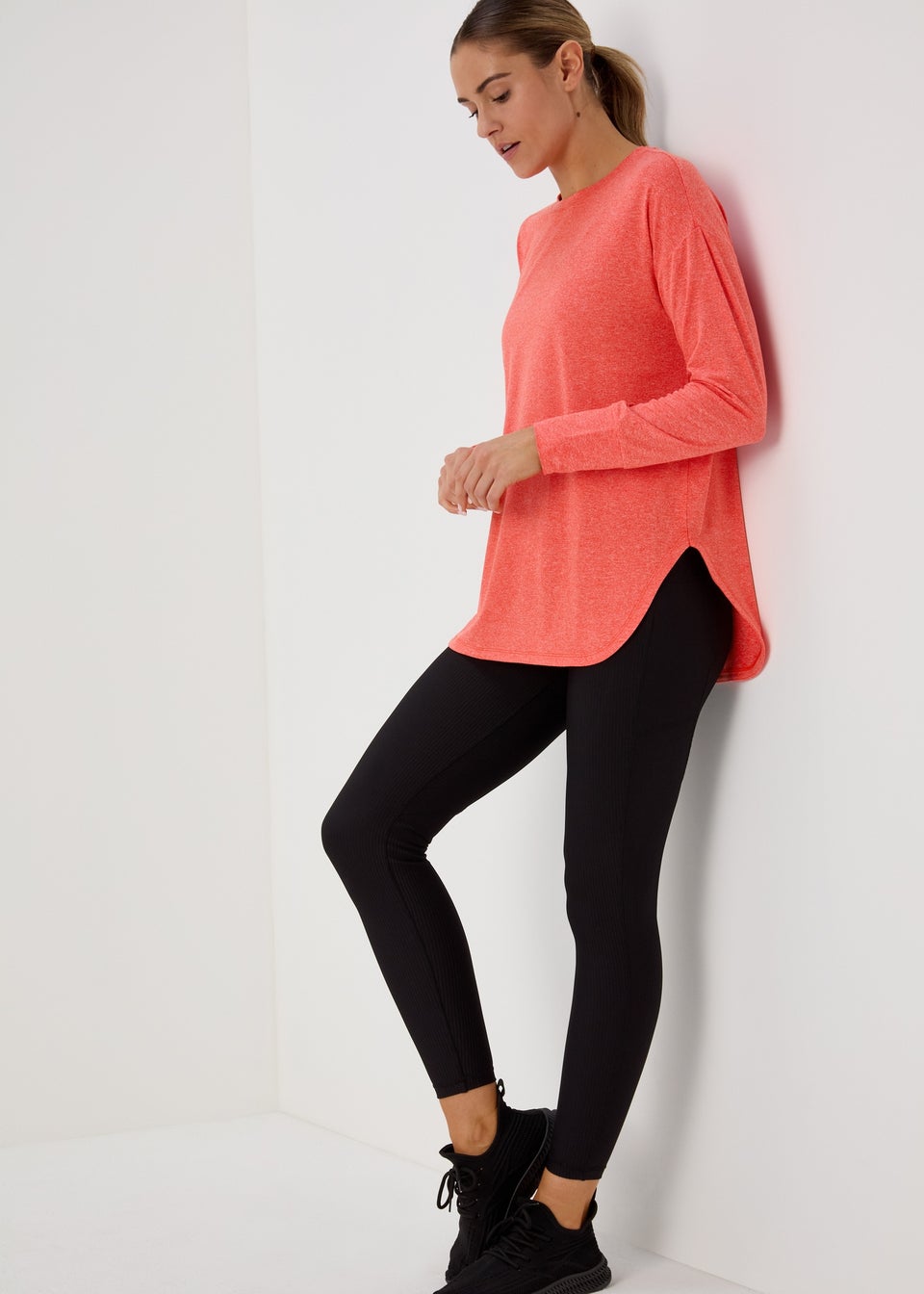 Souluxe Coral Long Sleeve Sports T-Shirt