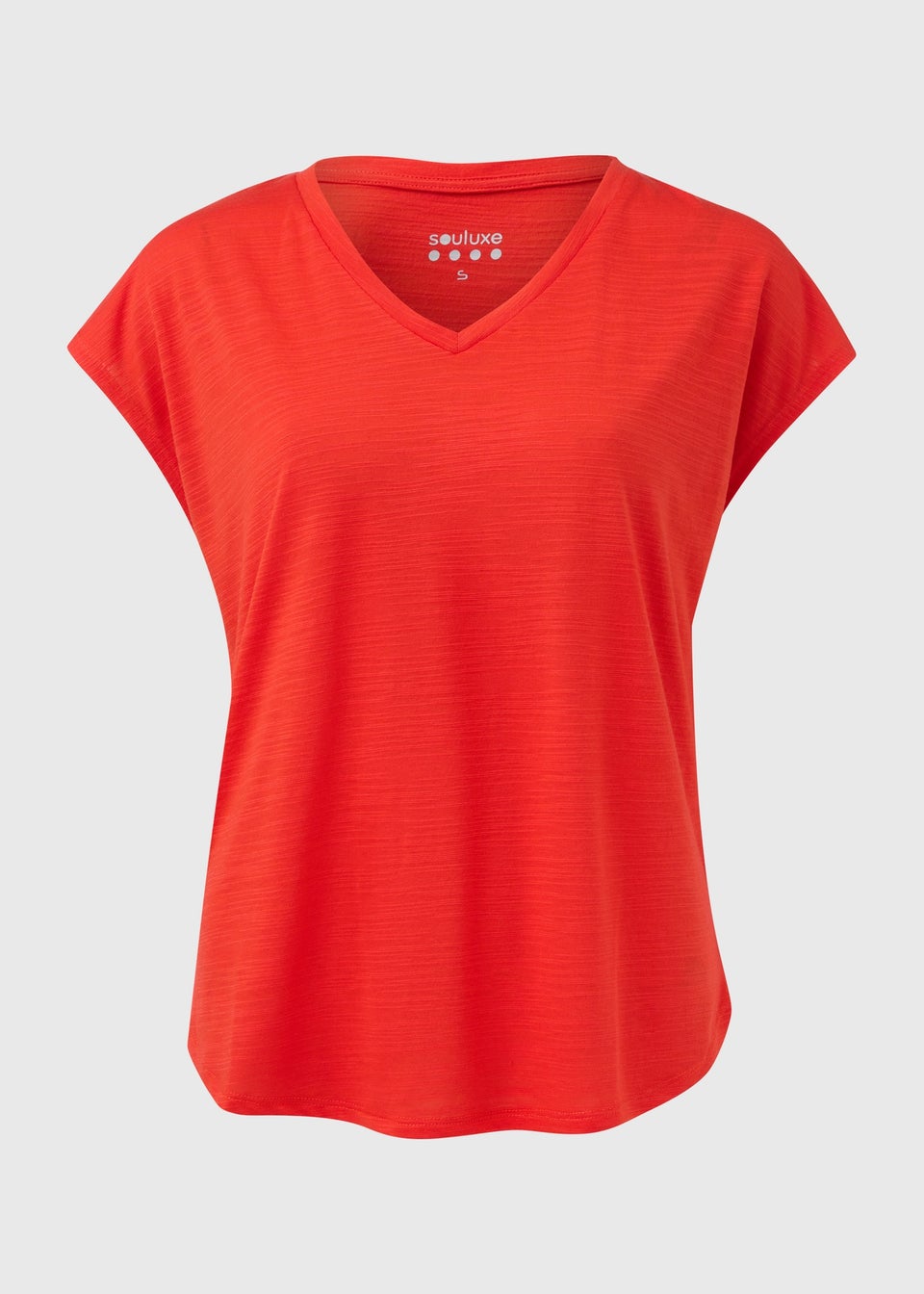 Souluxe Orange V-Neck T-Shirt