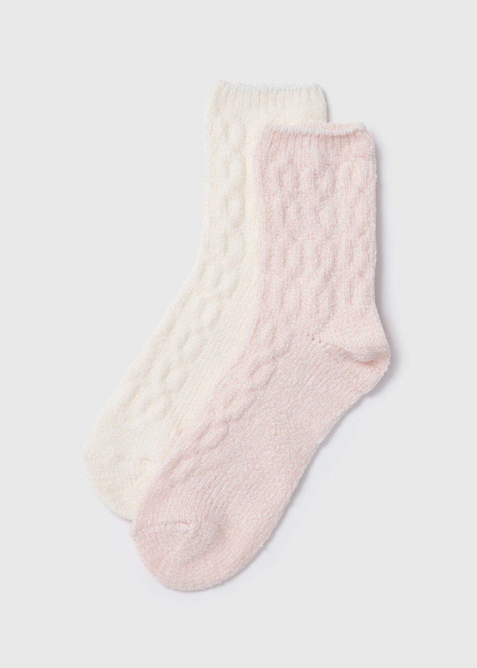 Pink Textured Cosy Socks