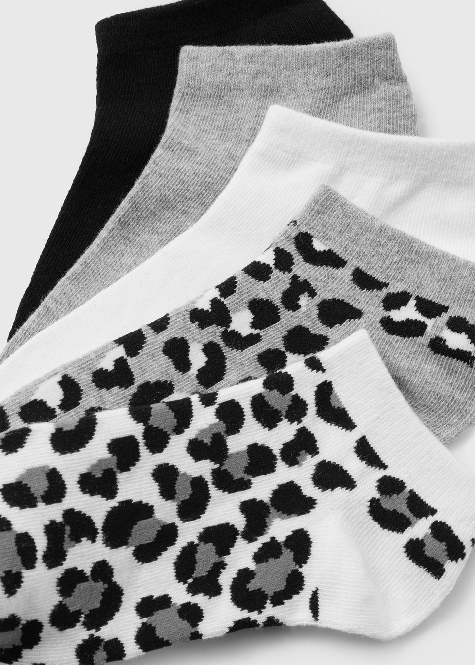 5 Pack Leopard Print Socks