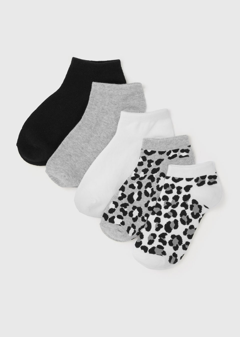 5 Pack Leopard Print Socks