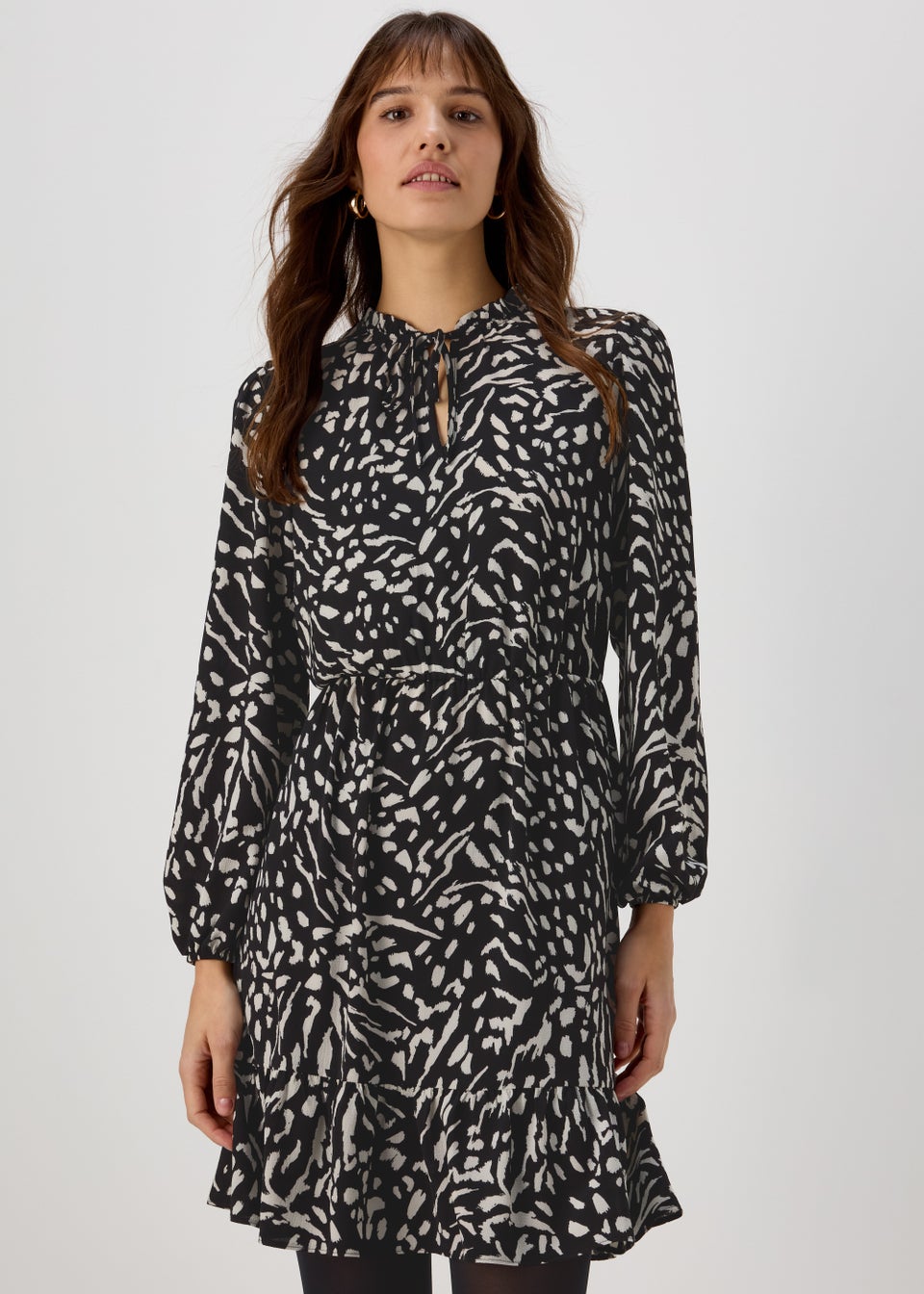 Black Bubble Mini Dress