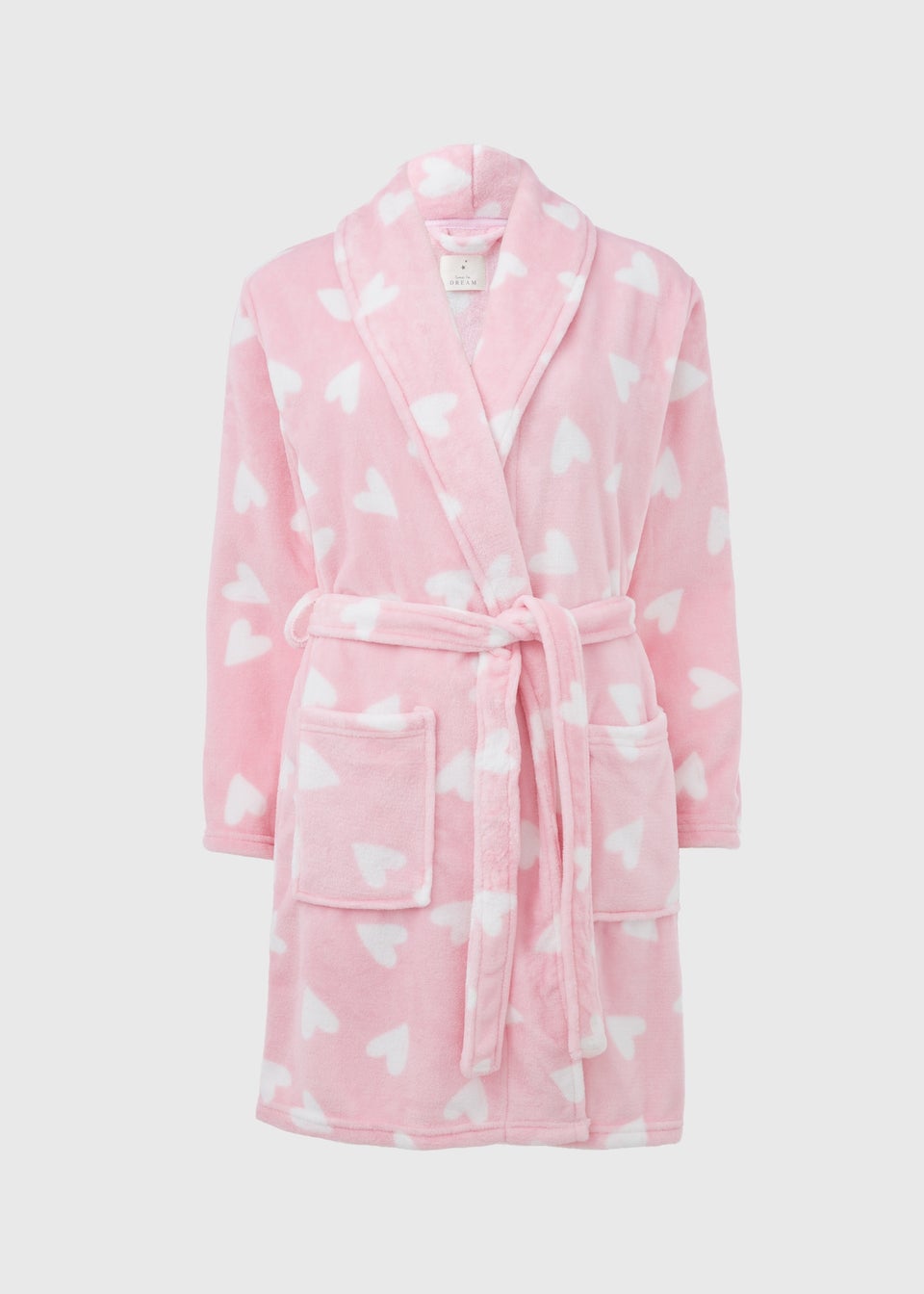 Pink Heart Dressing Gown