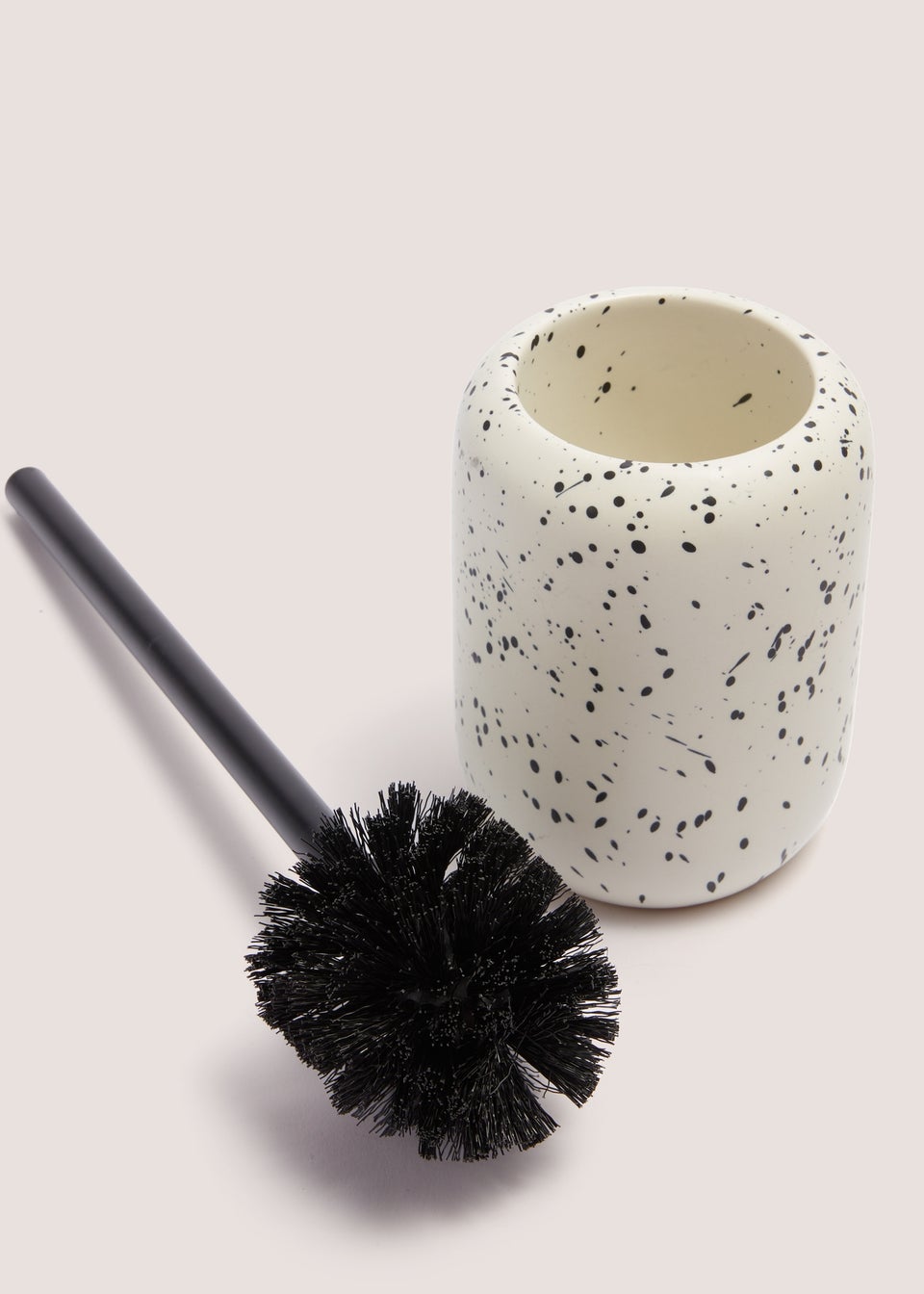 Cream Speckle Toilet Brush & Holder