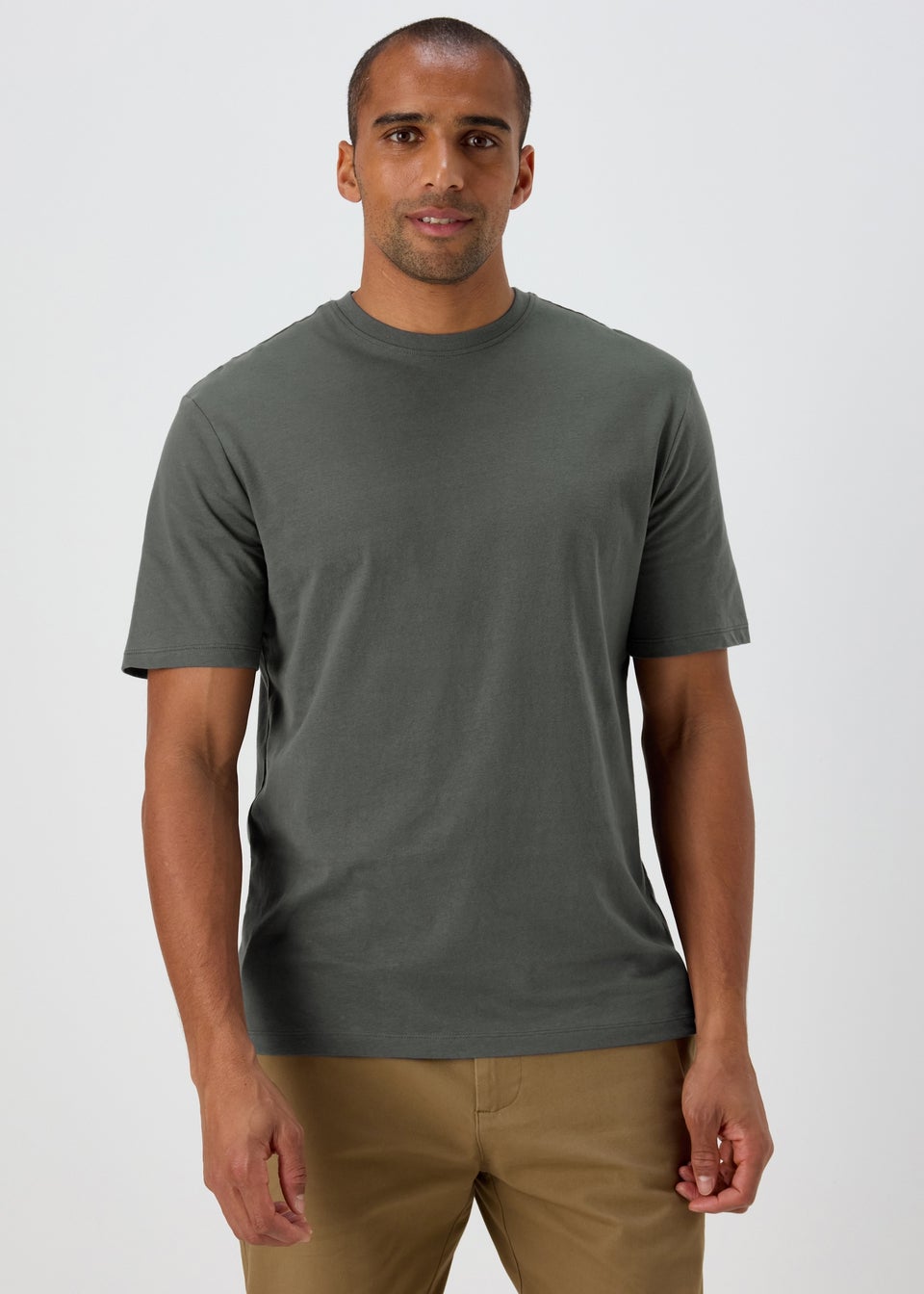 Grey Essential Crew Neck T-Shirt
