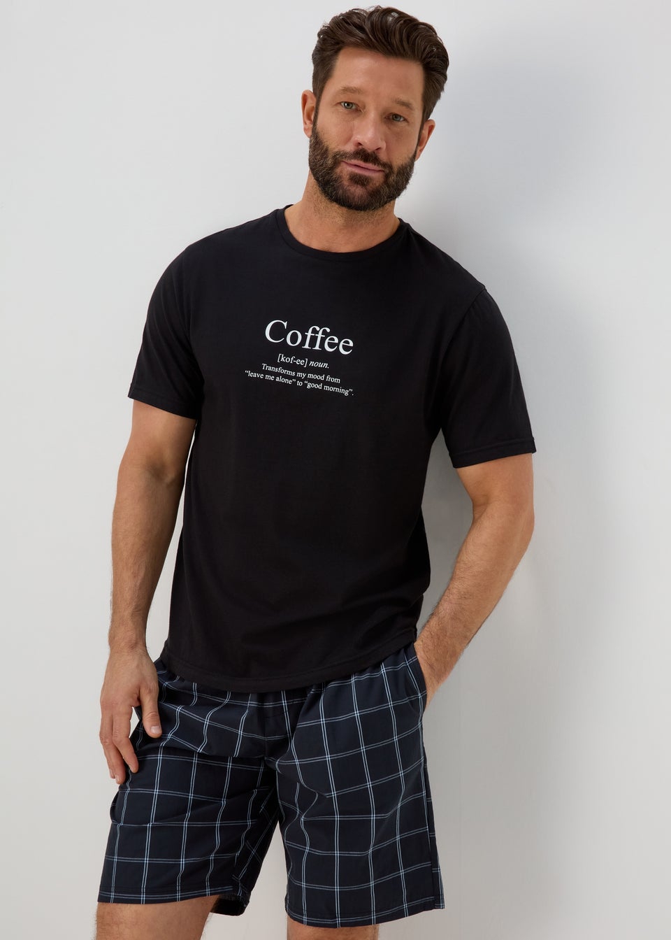 Black Coffee Definition Pyjama Set
