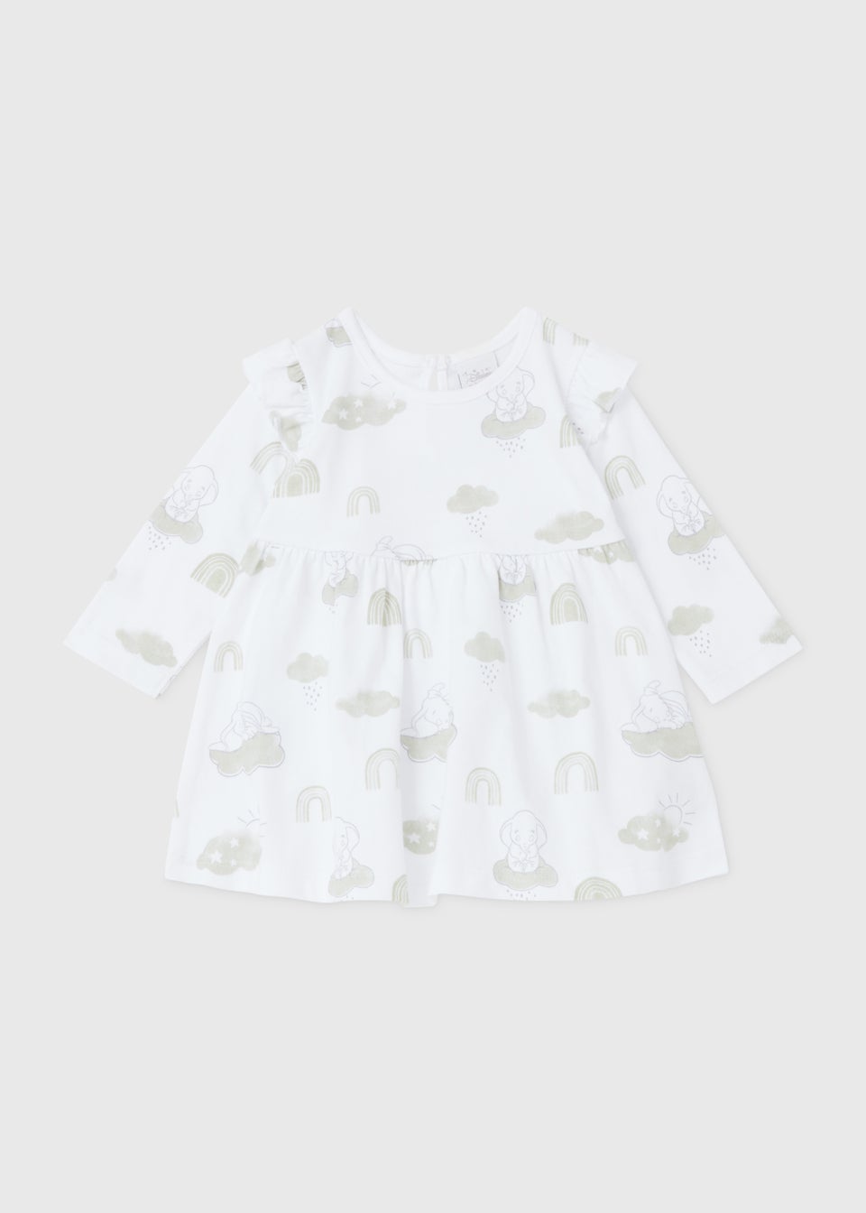 Baby White Dumbo Dress (Newborn-23mths)