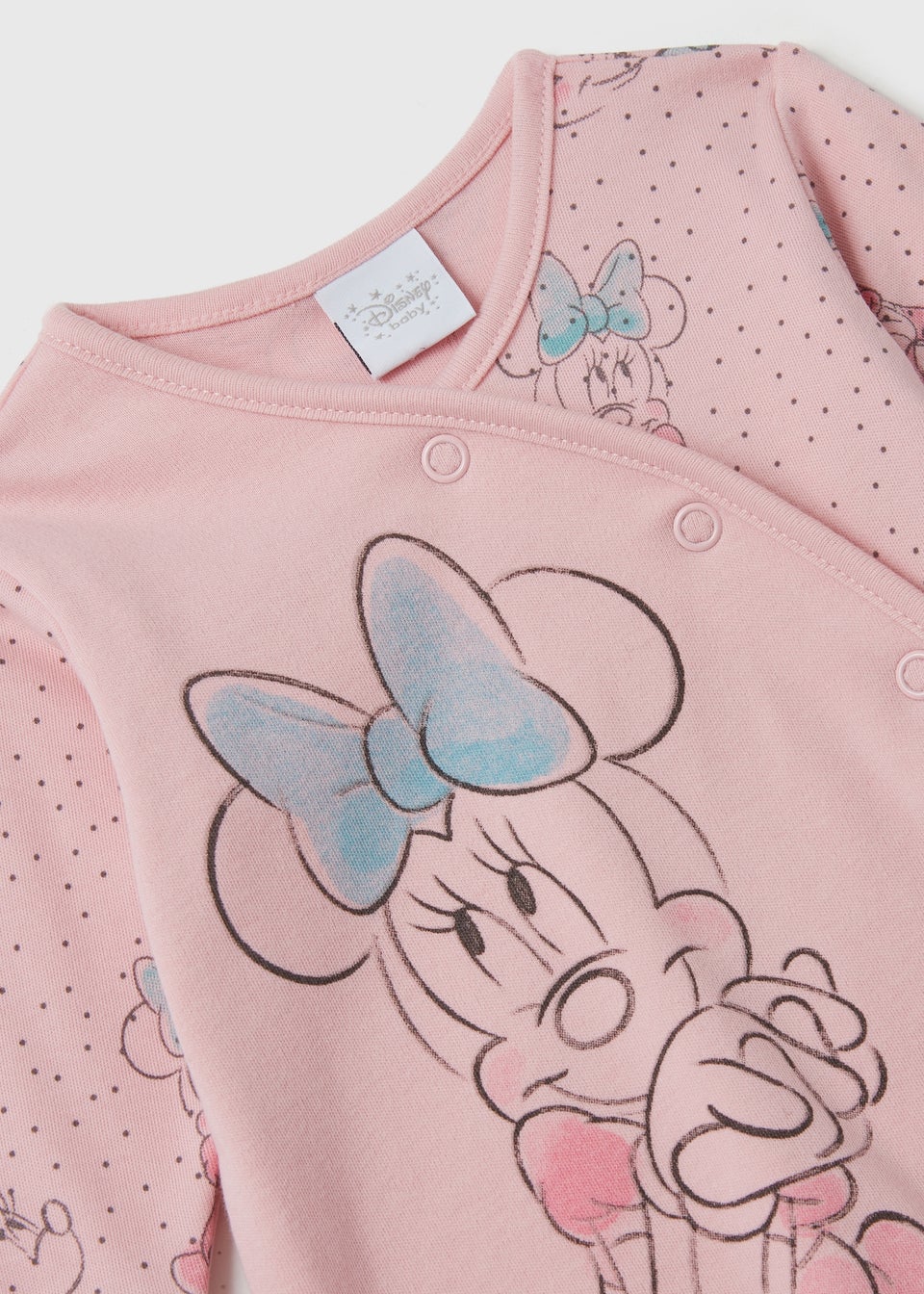 Baby Pink Minnie Mouse Sleepsuit (Newborn-12mths)