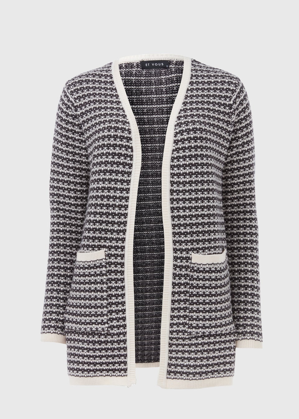 Black Mono Cardigan