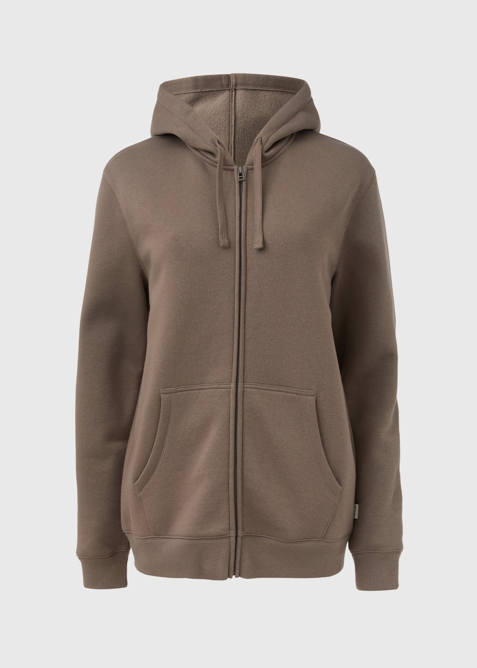 Brown Zip Up Hoodie