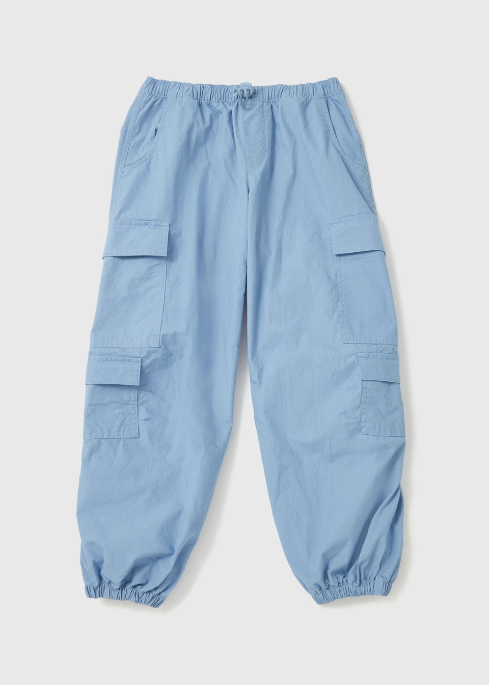 Girls Blue Parachute Pants (7-15yrs)