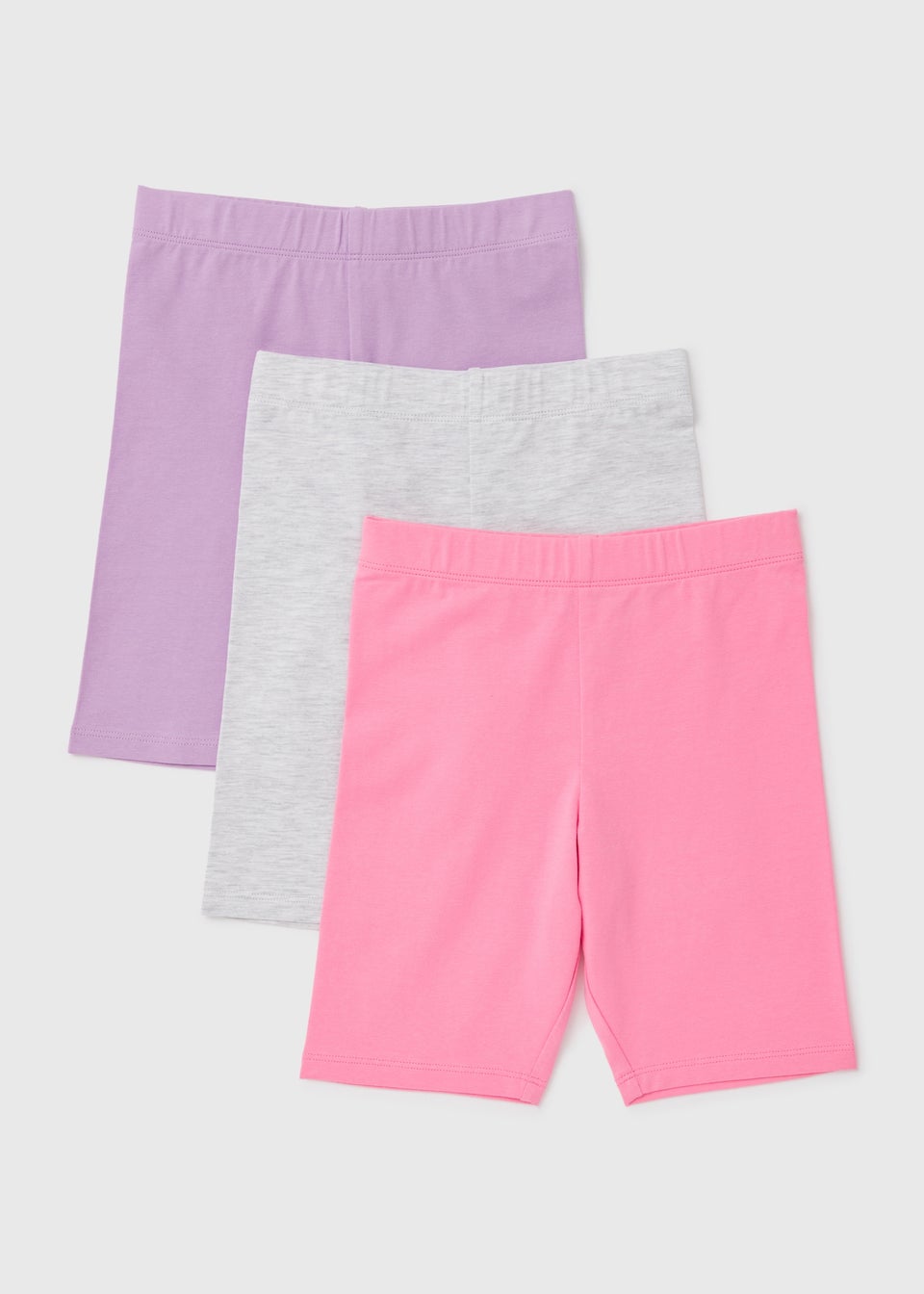 3 Pack Multicoloured Cycling Shorts (7-13yrs)