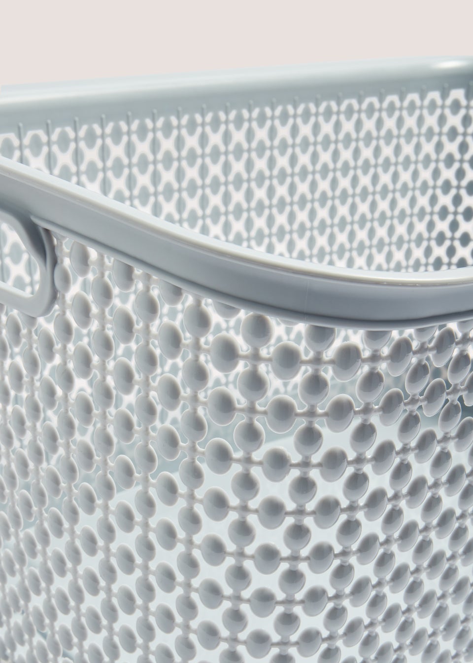 Grey Laundry Basket (41.5cm x  35cm x  54cm)