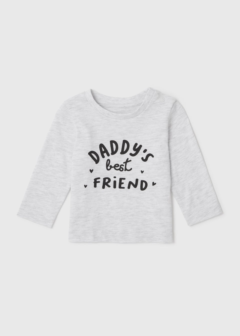 Boys Grey Daddy's Long Sleeve T-Shirt (Newborn-23mths)