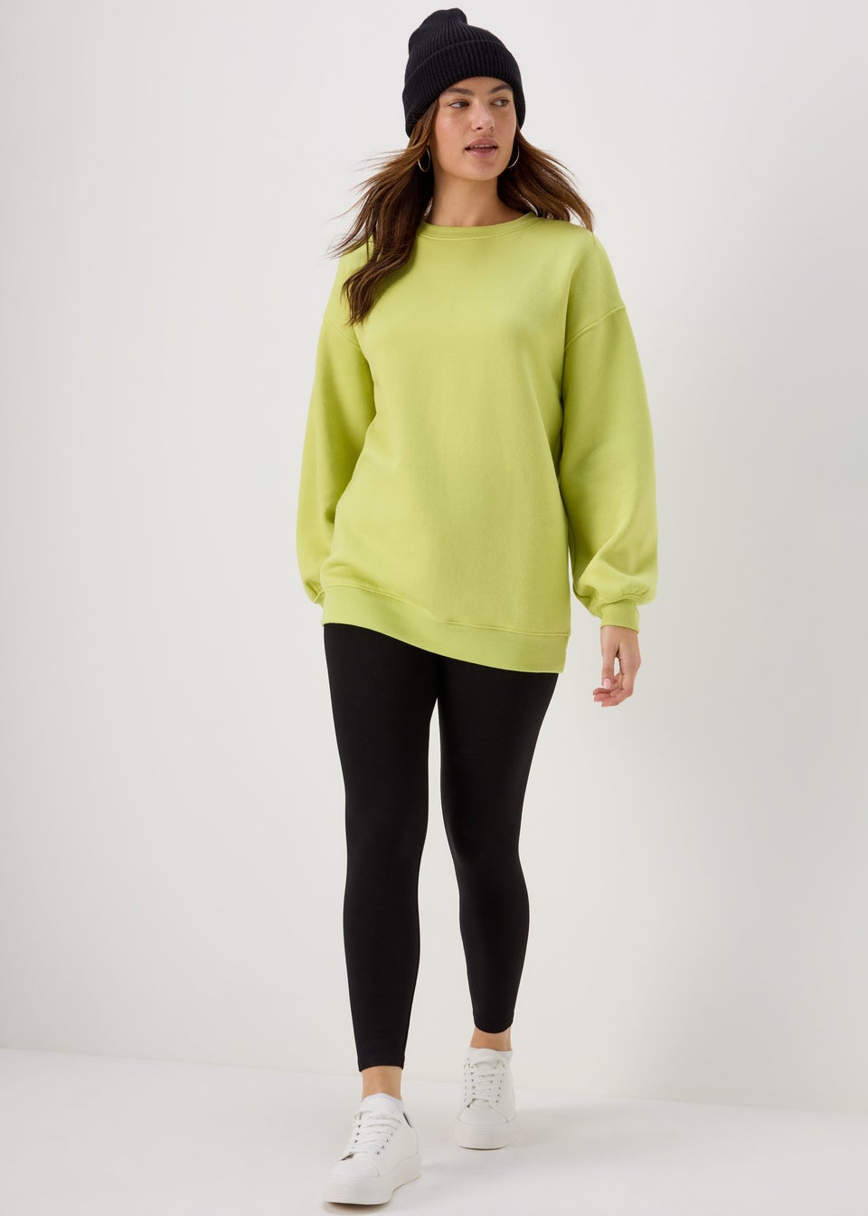 Lime Longline Sweatshirt
