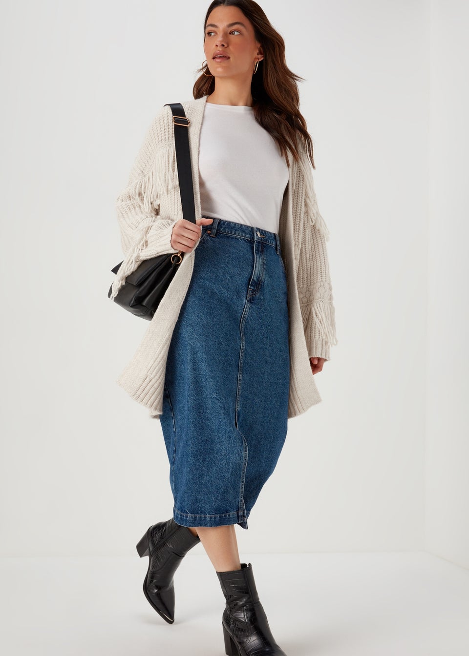 Ivory Fringe Cardigan