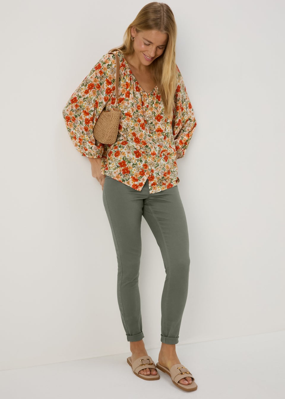 Rosie Yellow Cropped Pull On Jeggings - Matalan