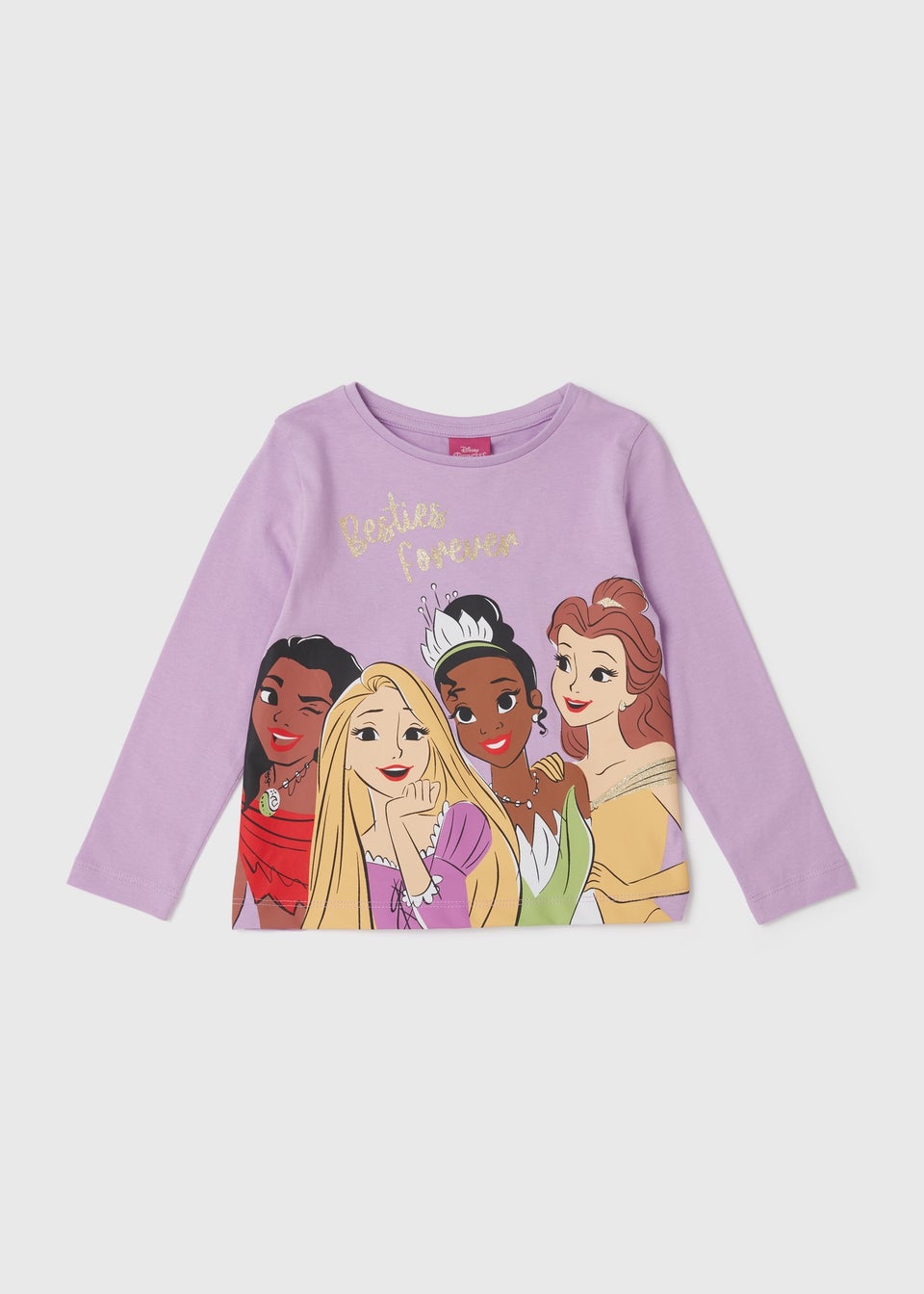 Girls Lilac Princess Long Sleeve T-Shirt (3-9yrs)