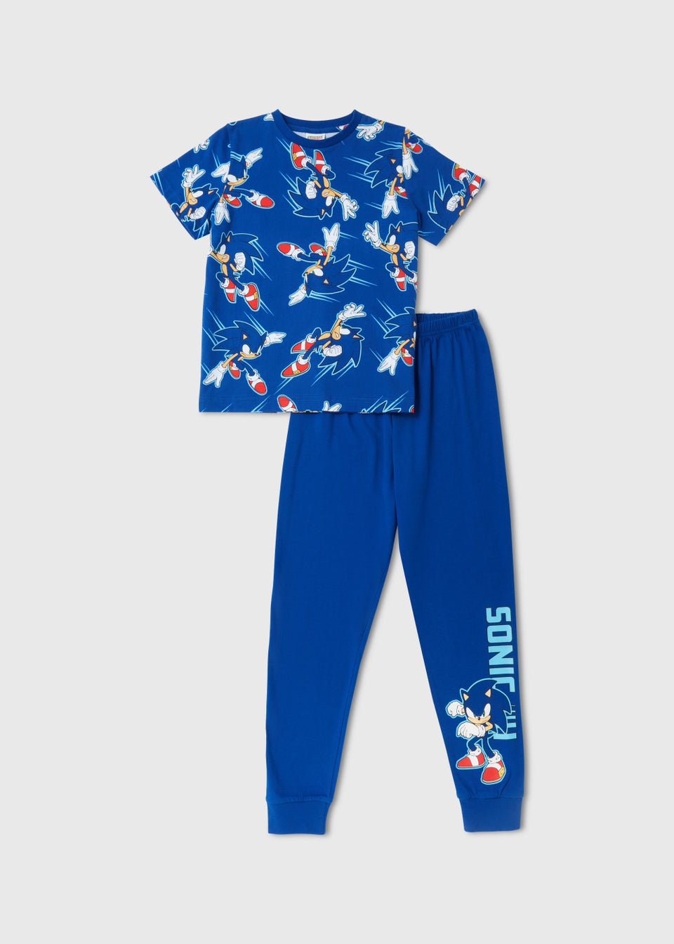 Kids Blue Sonic The Hedgehog Pyjama Set (4-12yrs)