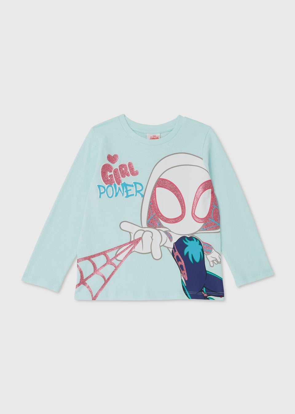 Marvel Ghost Spider Blue Long Sleeve T-Shirt (18mths-6yrs)