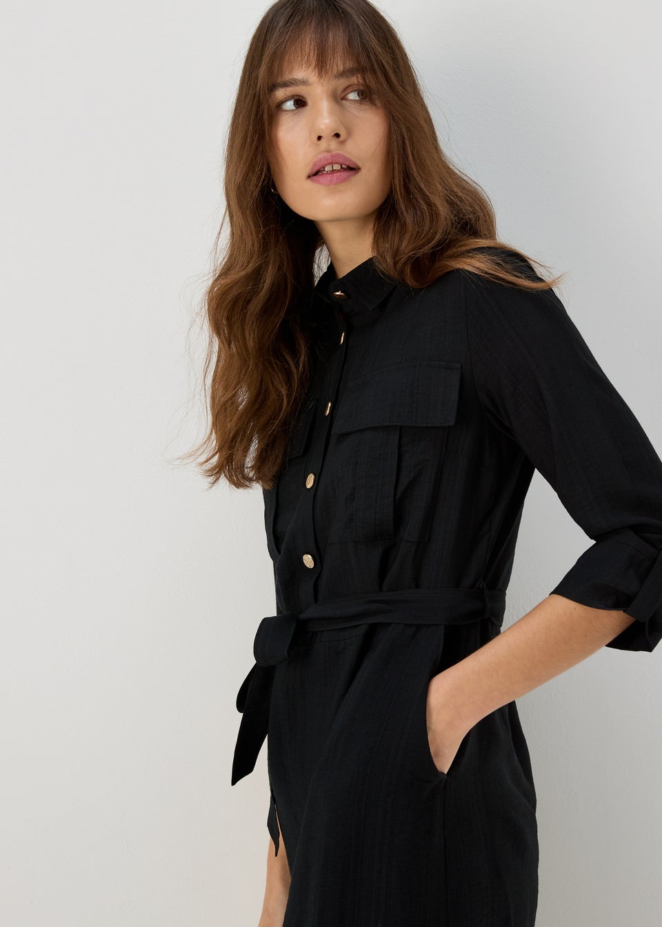 Et Vous Black Utility Dress