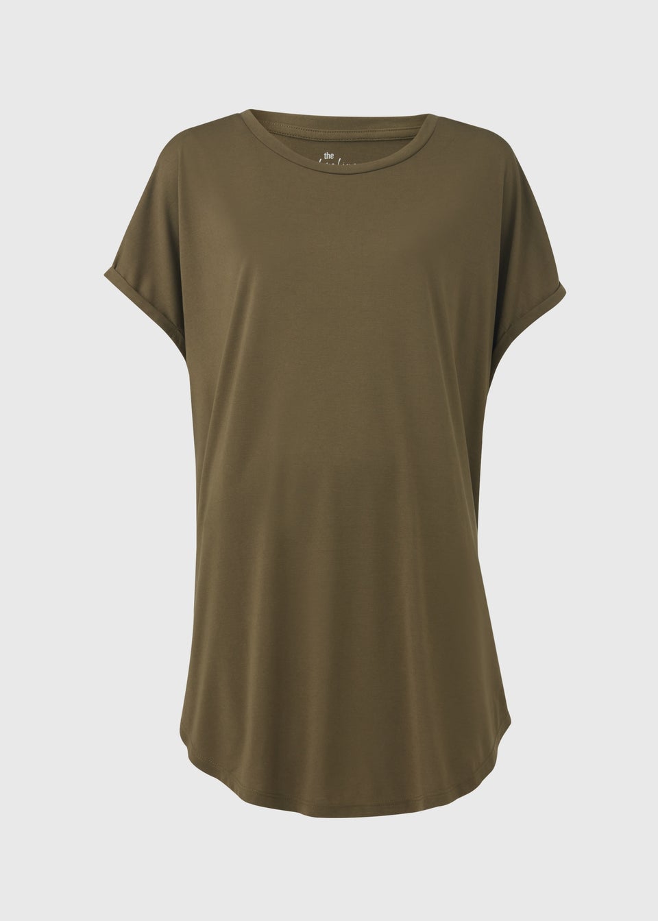 Khaki Longline T-Shirt