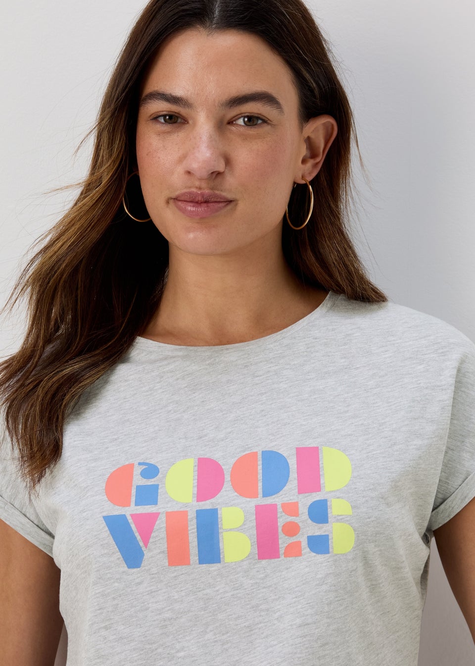 Grey Good Vibes T-Shirt