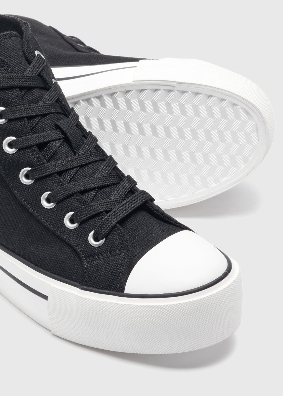 Black platform on sale canvas shoes