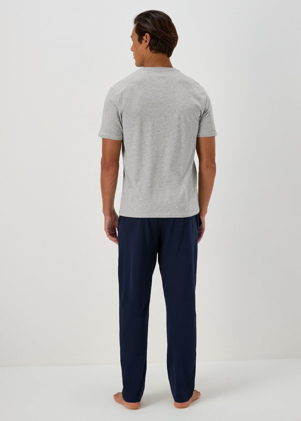 Grey T-Shirt Pyjama Set