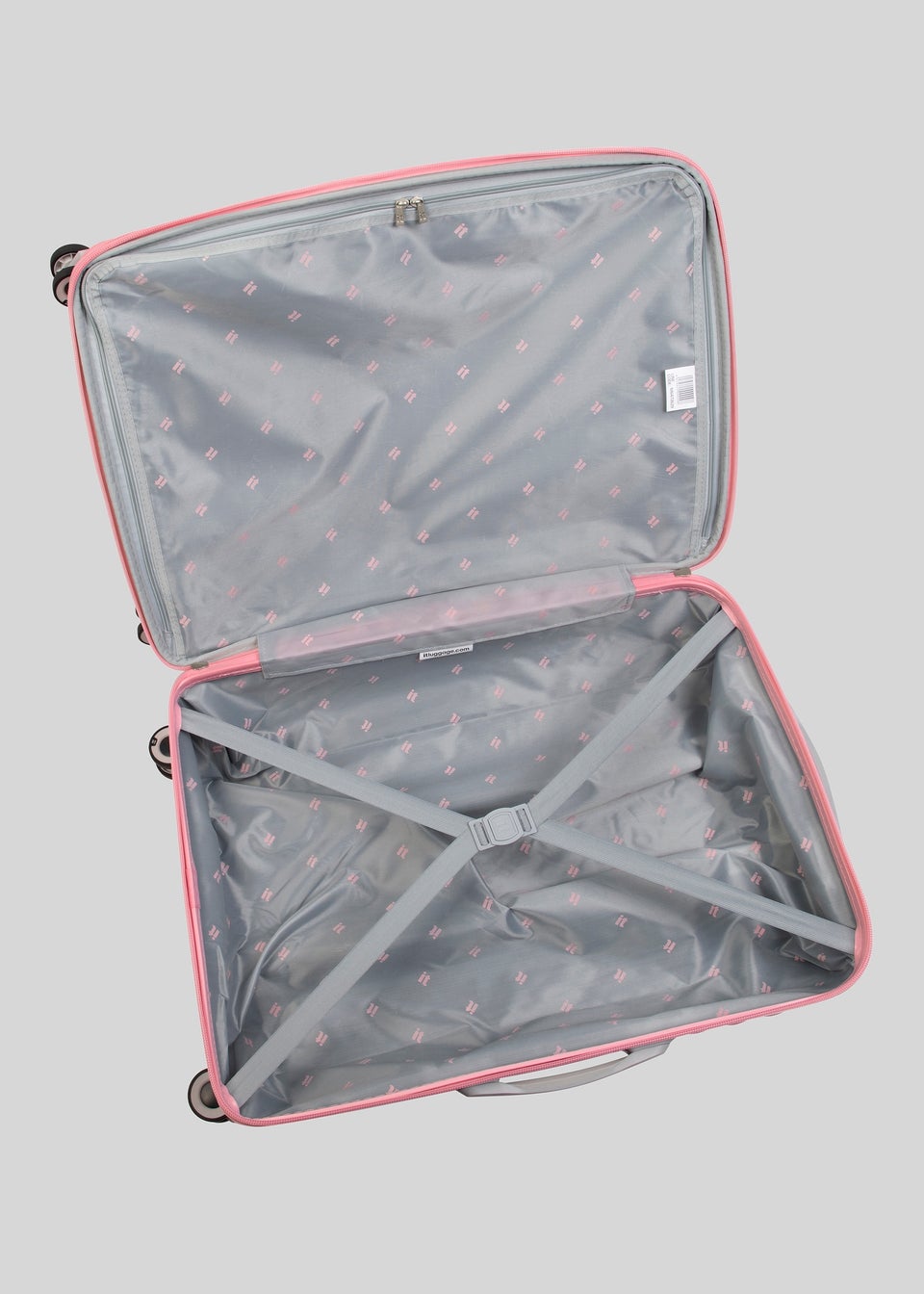 IT Luggage Pink Quilted Suitcase