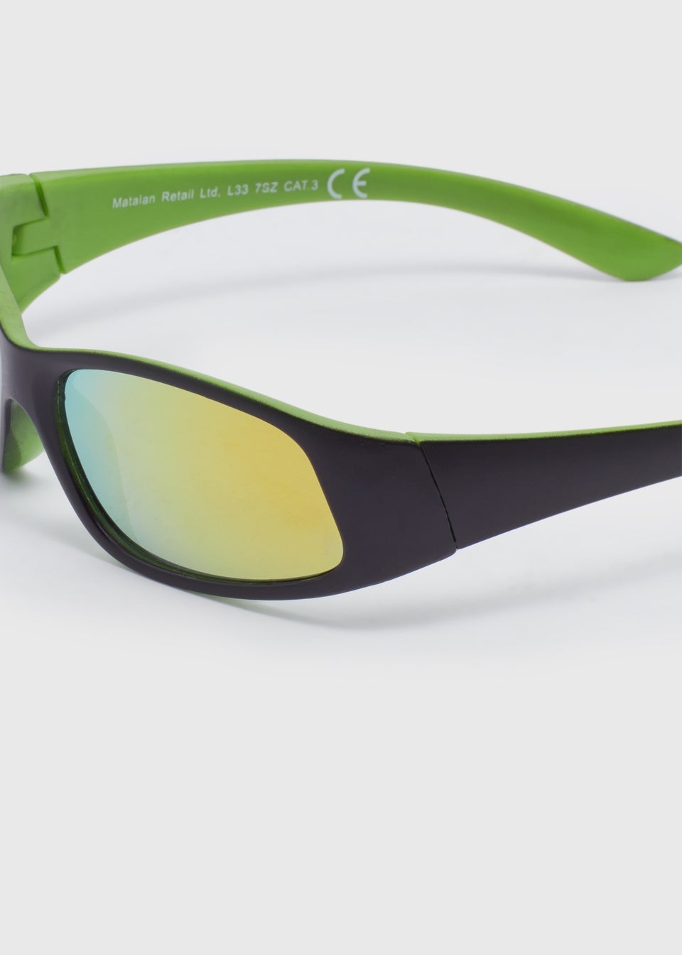 Kids Black Sports Wrap Sunglasses (3+yrs) - Matalan
