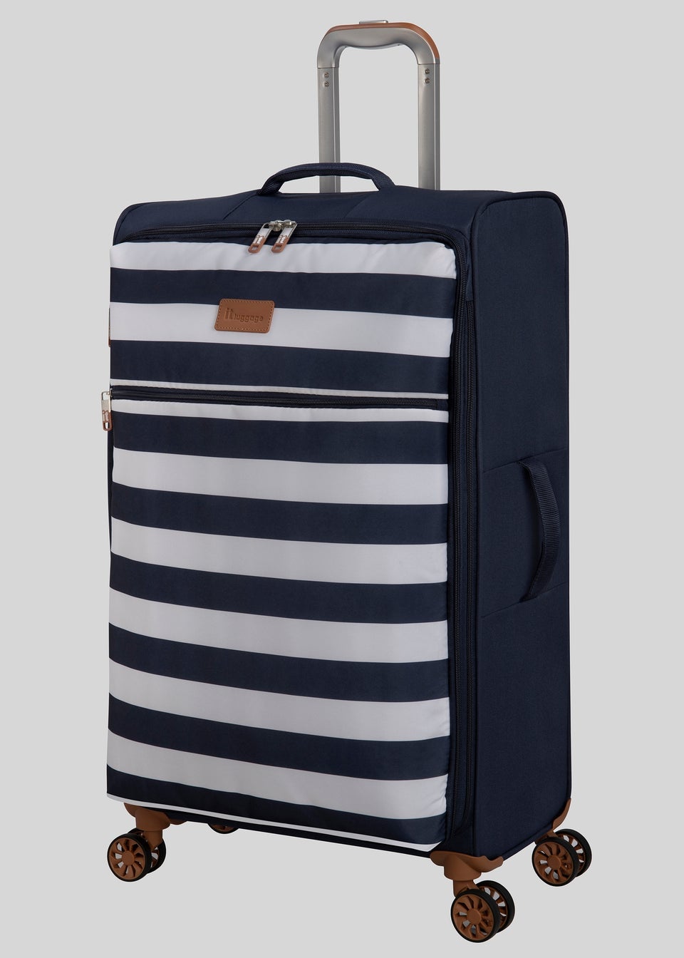 IT Luggage Navy Stripe Trulite Suitcase