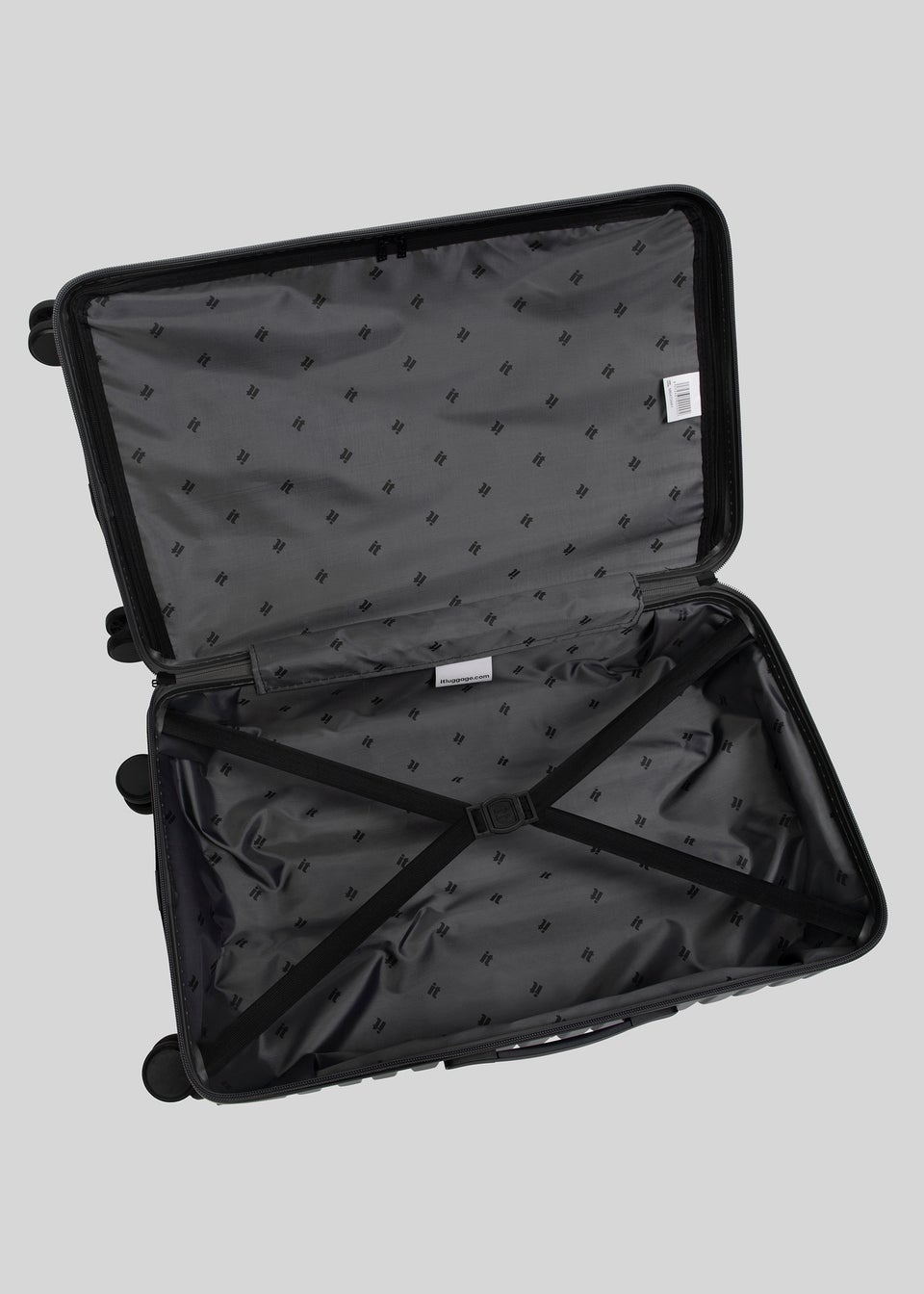 IT Luggage Grey Jumbo Suitcase