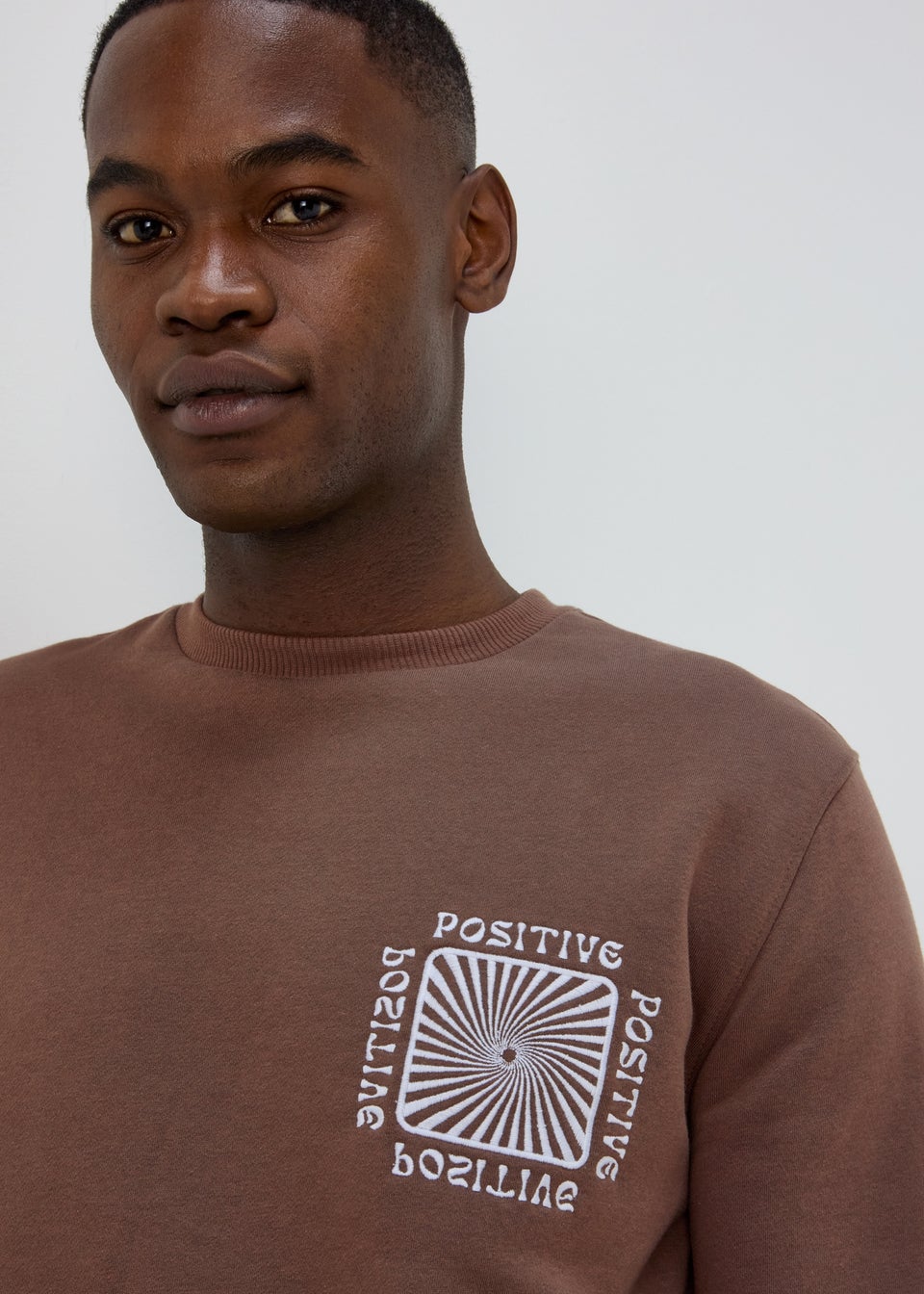 Brown Positive Sweatshirt - Matalan