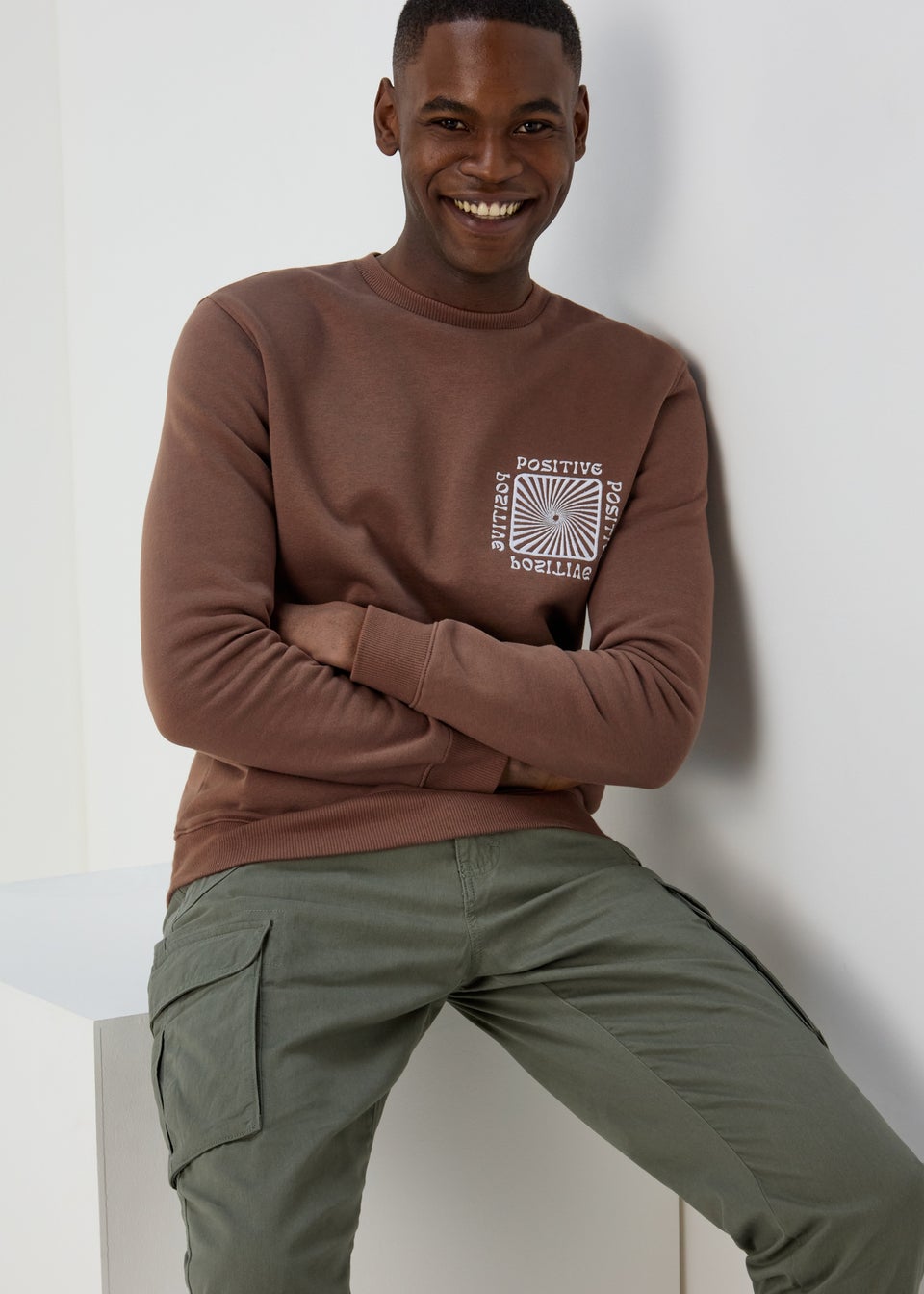 Brown Positive Sweatshirt