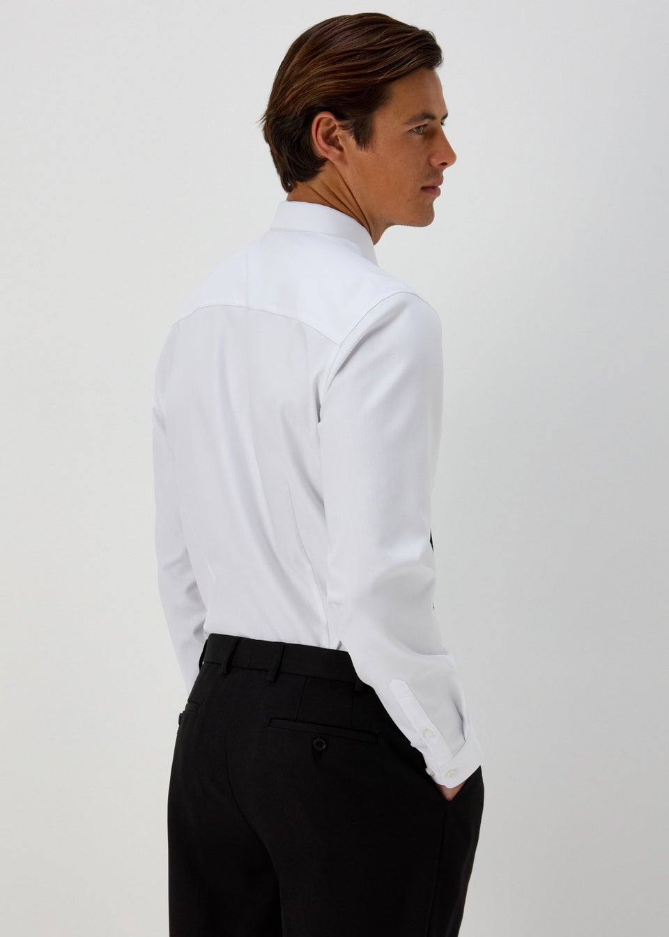 Taylor & Wright White Slim Fit Twill Shirt