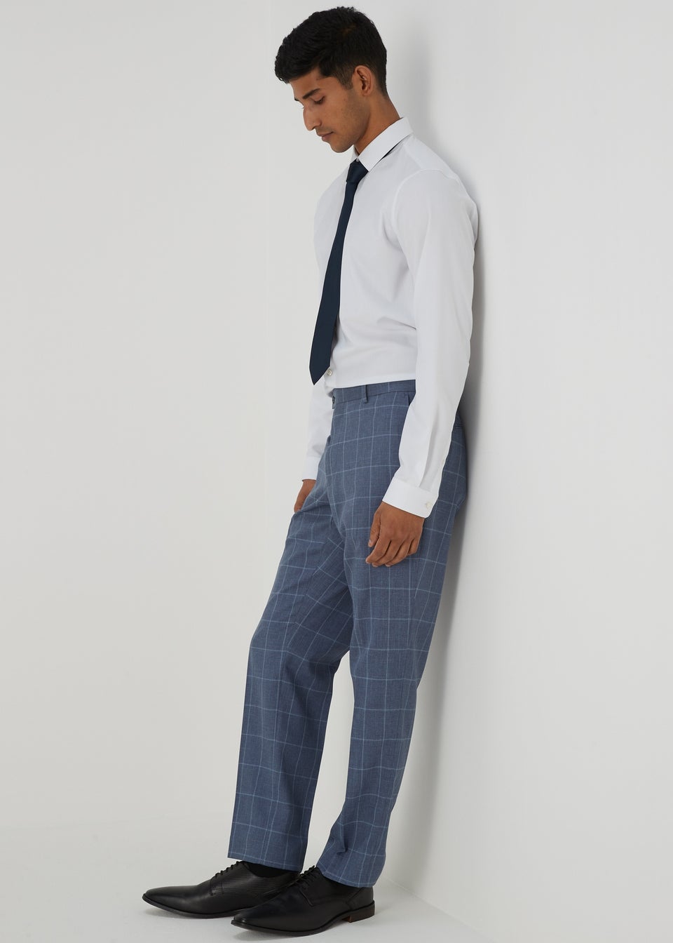 Taylor & Wright Blue Franklin Tailored Fit Trousers