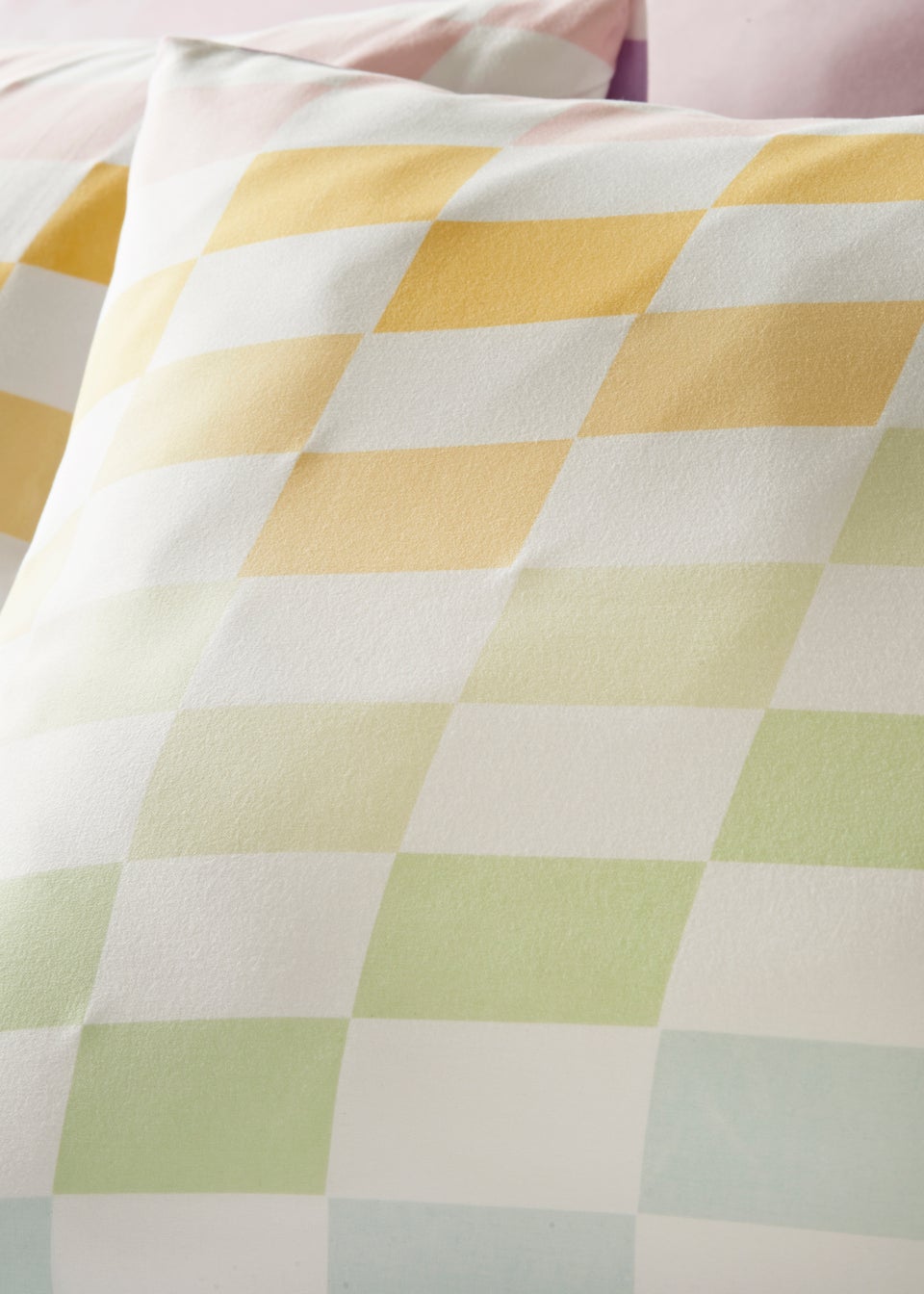 Multicolour Check Pattern Duvet Set