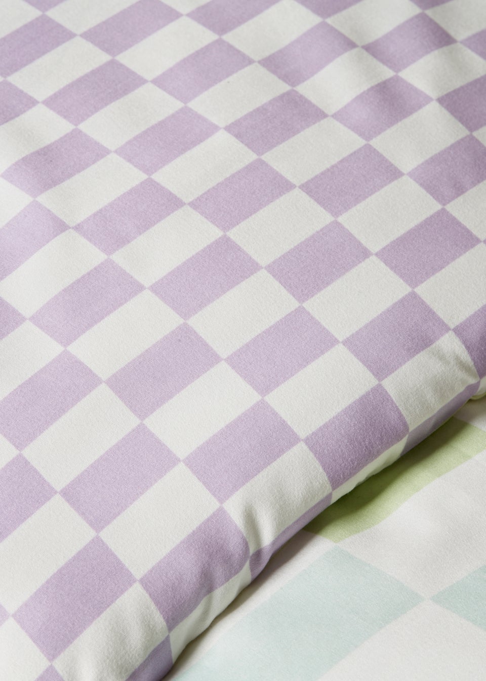 Multicolour Check Pattern Duvet Set