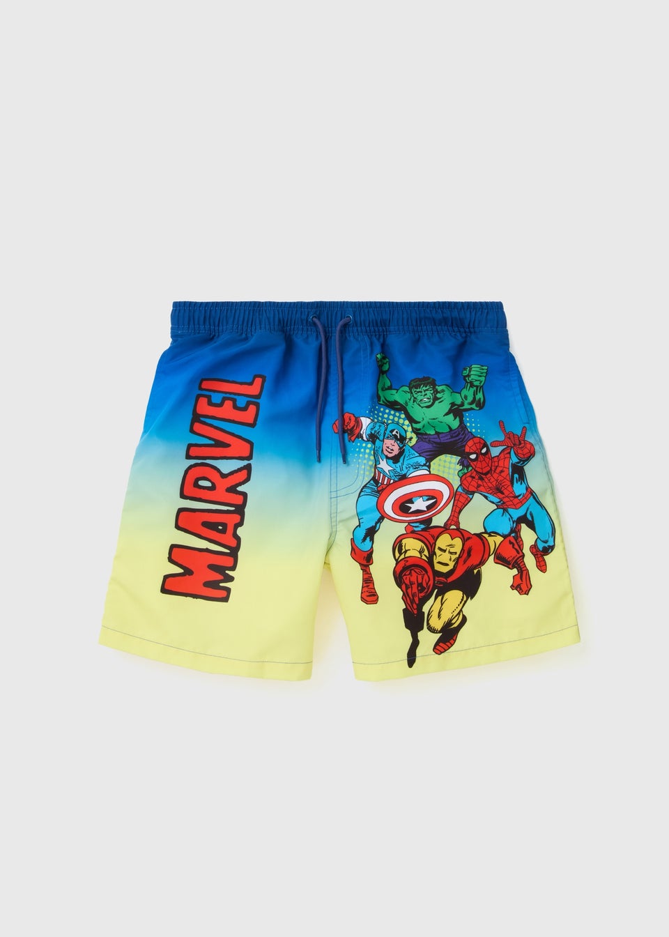 Marvel Boys Blue Swim Shorts (2-11yrs)