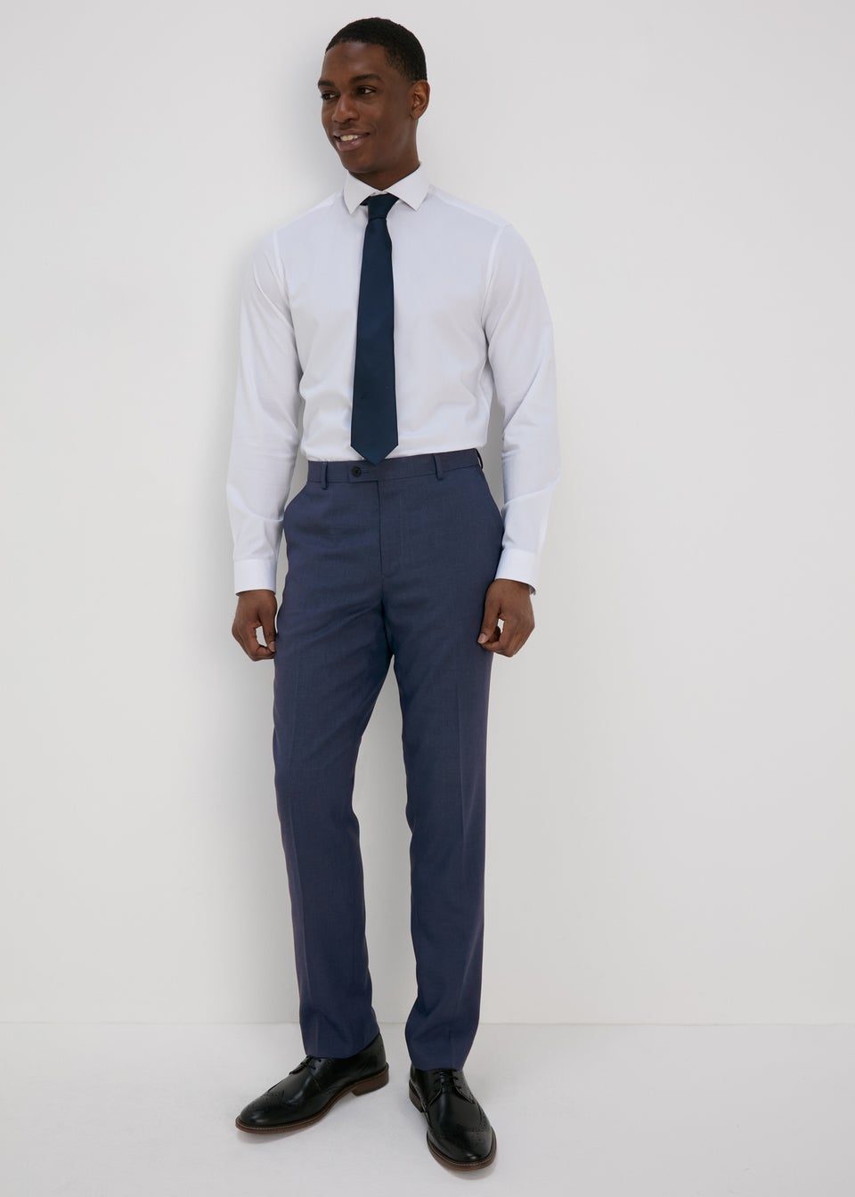 Taylor & Wright Blue Lennon Tailored Fit Trousers