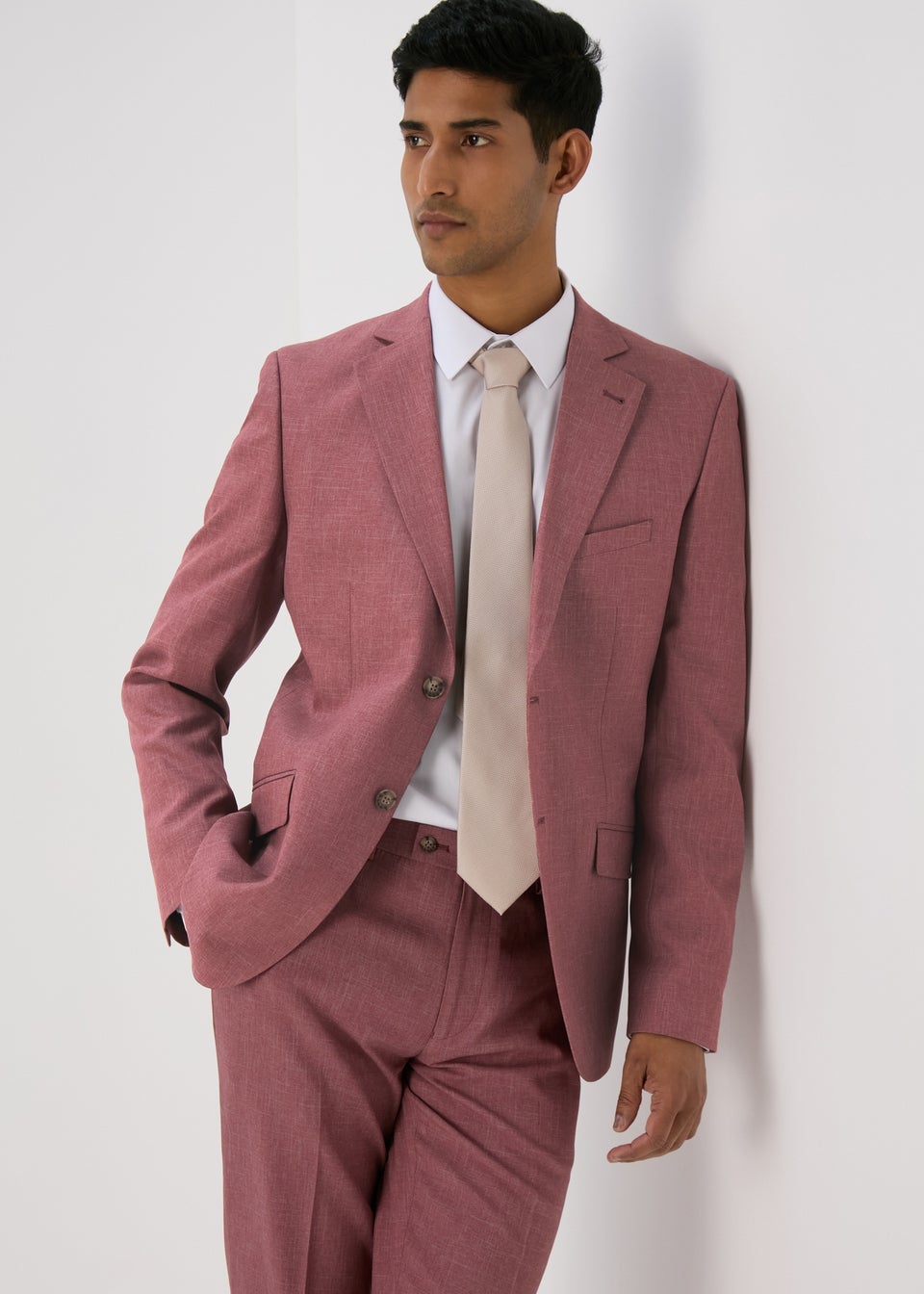 Taylor Wright Parton Pink Slim Fit Suit Jacket Matalan