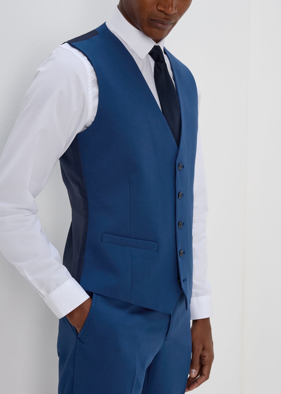 Taylor & Wright Panama Blue Suit Waistcoat