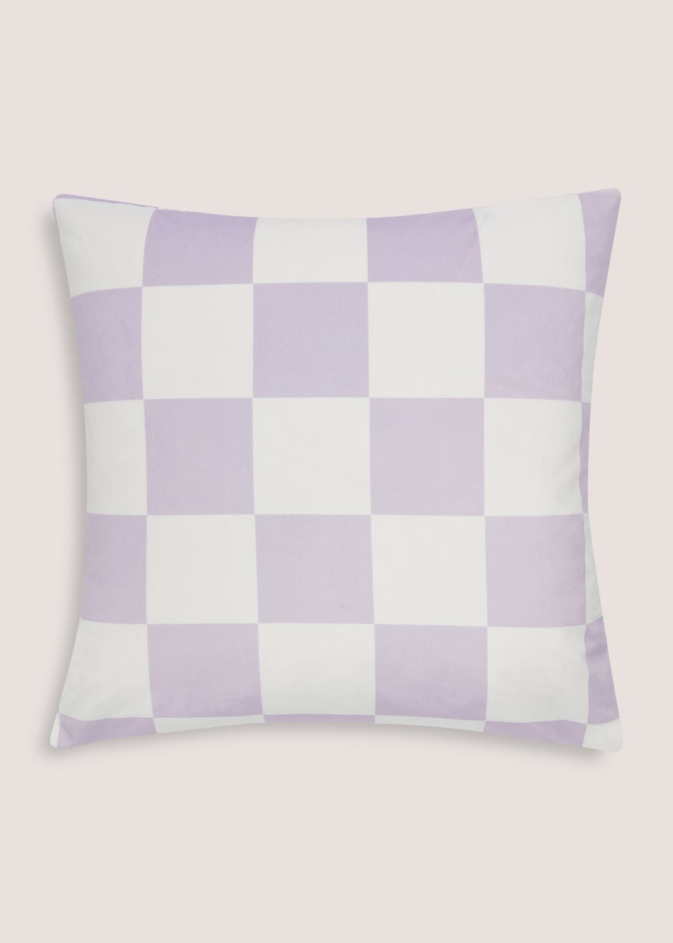 Purple And Green Check Cushion Cover (43cm x 43cm)