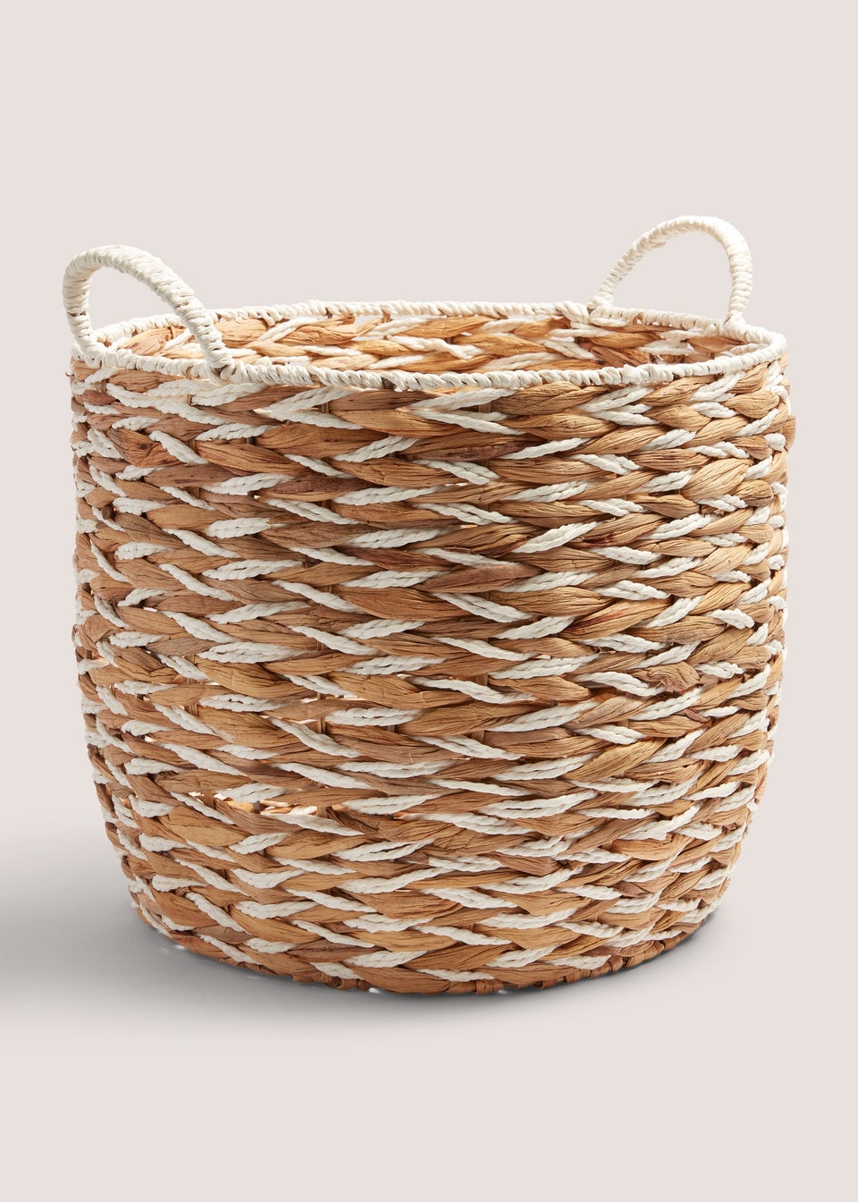 Woven Cottage Round Basket (31cm x 40cm x 40cm)