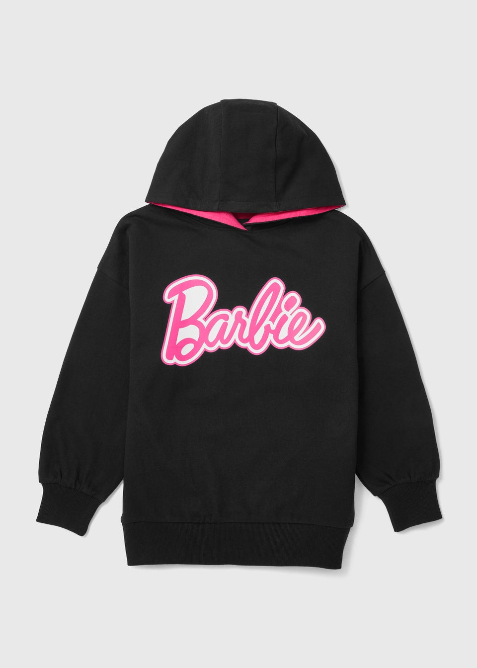 Kids Black Barbie Pink Hoodie (4-11yrs)
