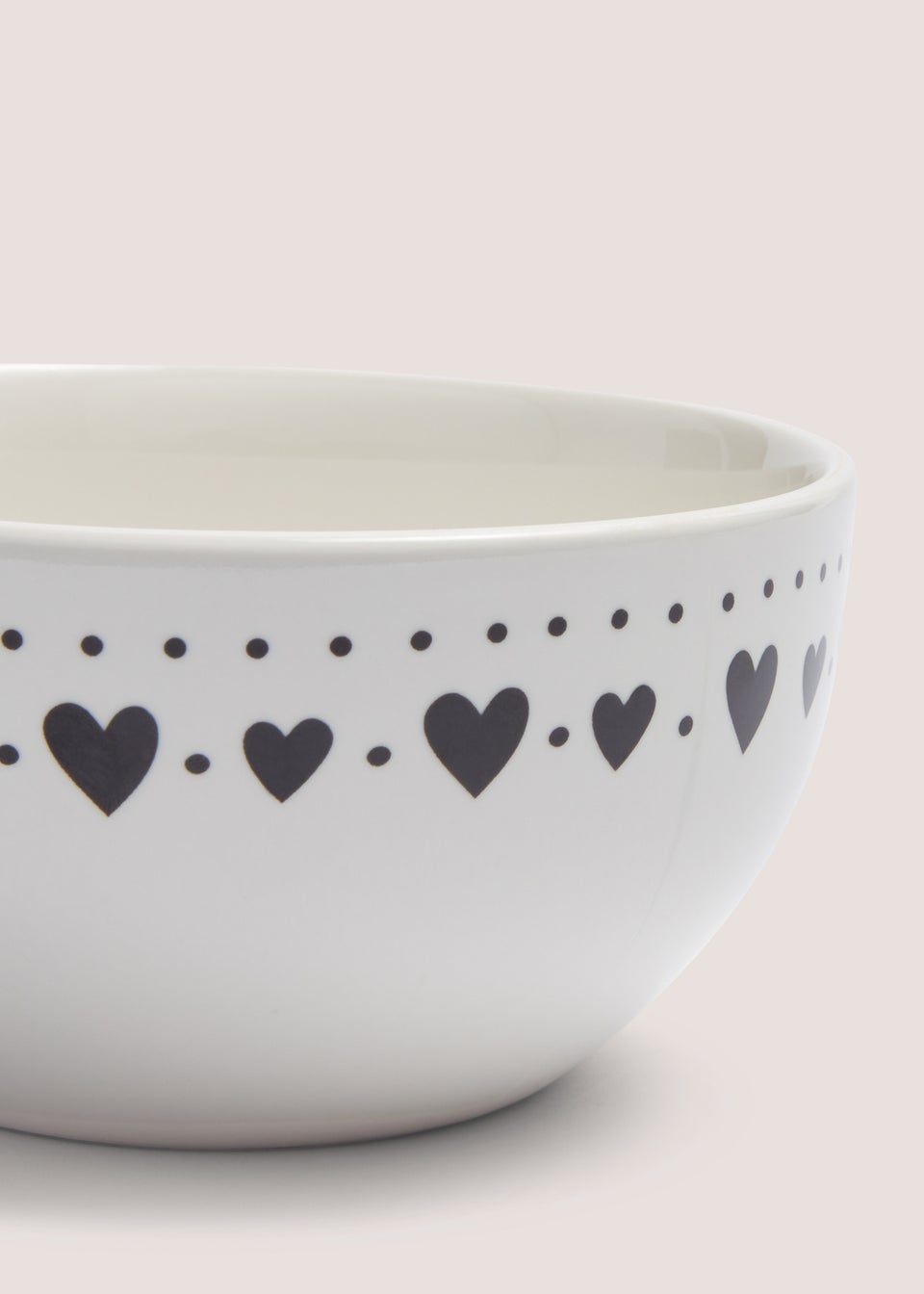 White Heart Bowl (14cm x 8cm)