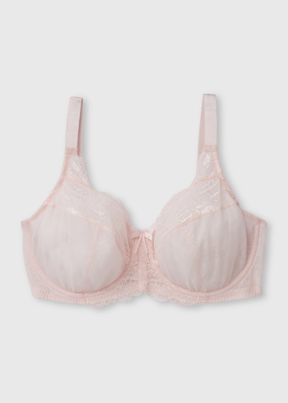 Pink Stretch Lace DD+ Bra