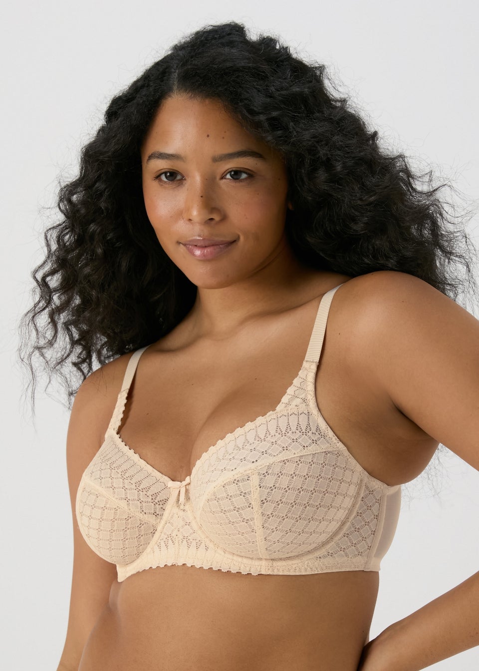 Nude Stretch Lace DD+ Bra