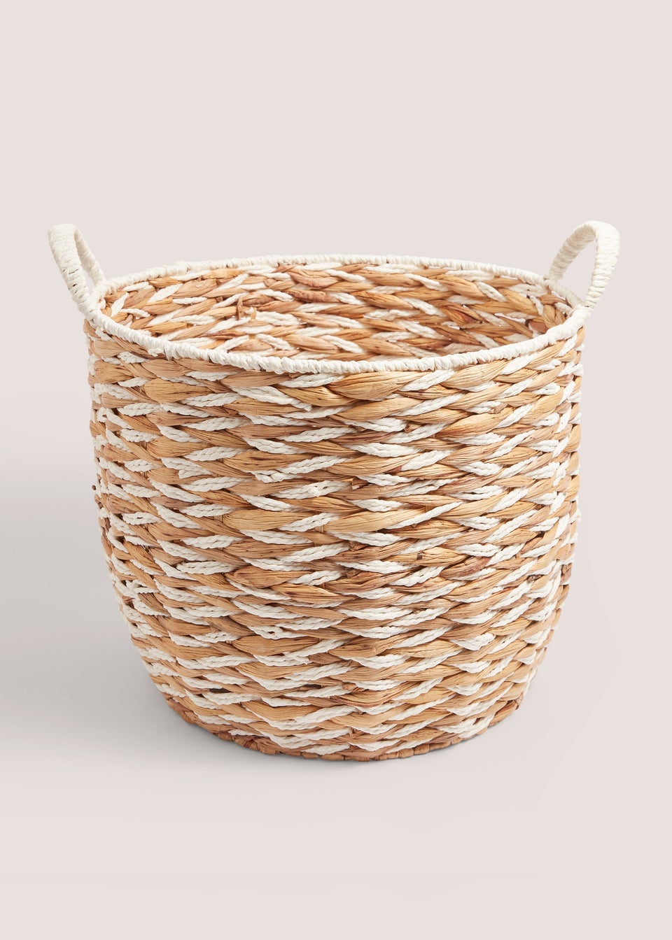 Woven Cabana Basket with Handles (32cm x 39cm x 39cm)